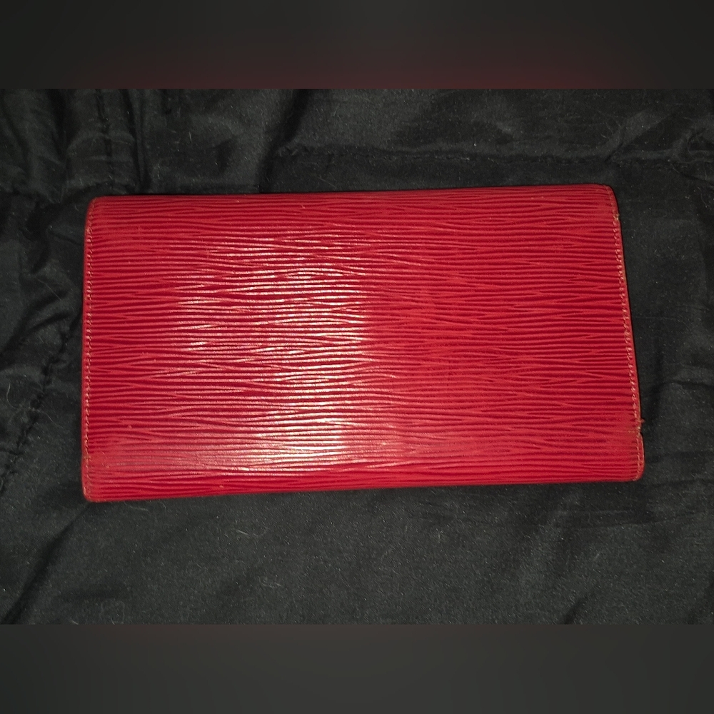 Louis Vuitton red epi Long Wallet  Authentic - Picture 8 of 8